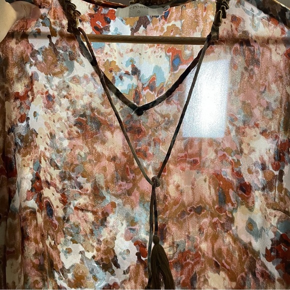 CREAM Clothing Sheer Long Sleeve Blouse - Size‎ 38 - Picture 7 of 11